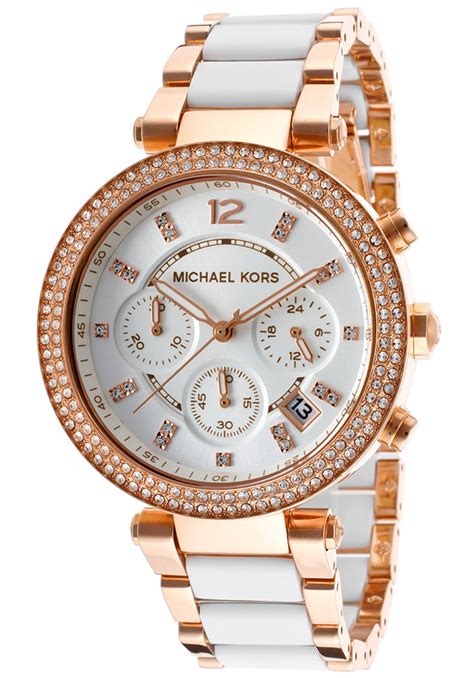 ladies michael kors parker chronograph watch mk5774